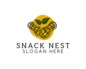 Organic Round Peanut logo design