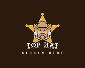 Cowboy Sheriff Vapor logo design