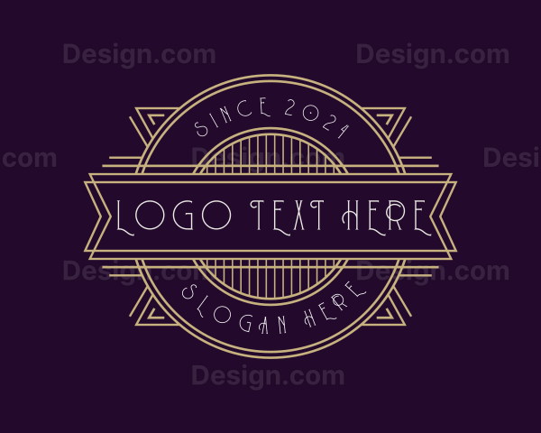 Luxury Art Deco Ornament Logo