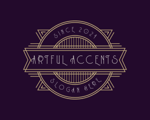 Luxury Art Deco Ornament logo design