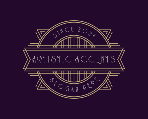 Luxury Art Deco Ornament logo design