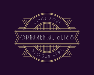Luxury Art Deco Ornament logo