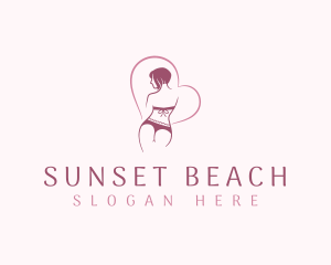 Woman Sexy Bikini logo design