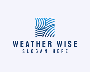 Weather Wind Waves logo design