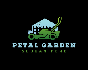 Lawn Maintenance Mower logo design