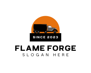 Truck Freight Logistics Logo