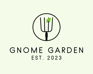 Rake Garden Tool  logo design