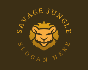 Wild Gold Lion logo design