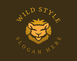 Wild Gold Lion logo design