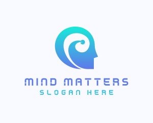 Artificial Intelligence Mind logo design