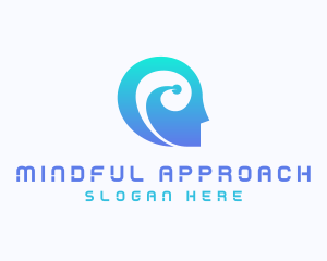 Artificial Intelligence Mind logo design