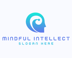 Artificial Intelligence Mind logo design