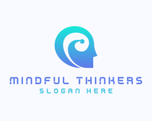 Artificial Intelligence Mind logo design