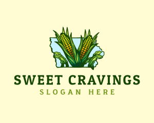 Sweet Corn Iowa logo design