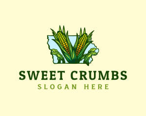 Sweet Corn Iowa logo design