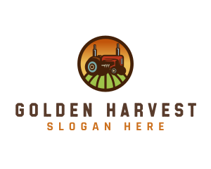 Agriculture Farming Tractor logo design