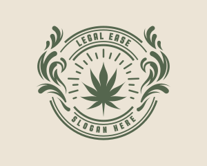 Marijuana Leaf Plant logo
