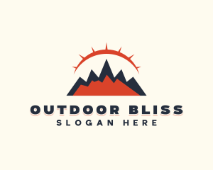 Mountaineering Outdoor Travel logo design