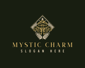 Psychedelic Mystic Mushroom logo design