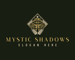 Psychedelic Mystic Mushroom logo design