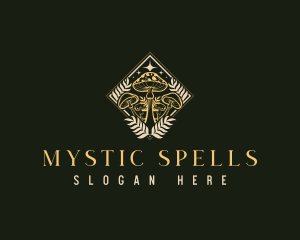 Psychedelic Mystic Mushroom logo design