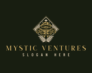 Psychedelic Mystic Mushroom logo design