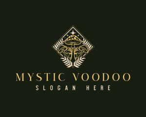 Psychedelic Mystic Mushroom logo design