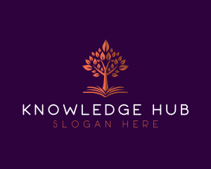 Book Tree Knowledge logo design