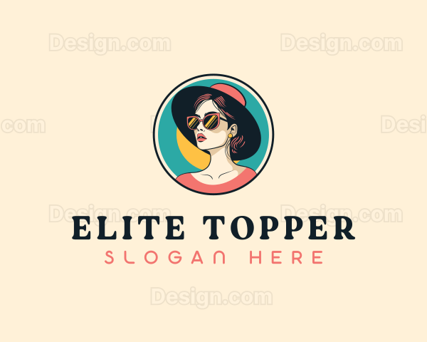 Retro Woman Fashion Logo