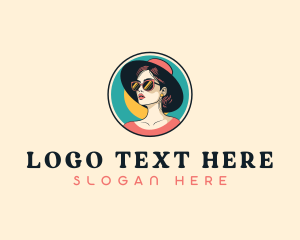 Retro Woman Fashion Logo