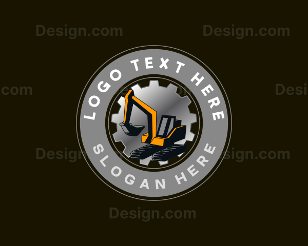 Excavator Gear Machine Logo