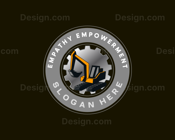 Excavator Gear Machine Logo