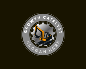 Excavator Gear Machine Logo