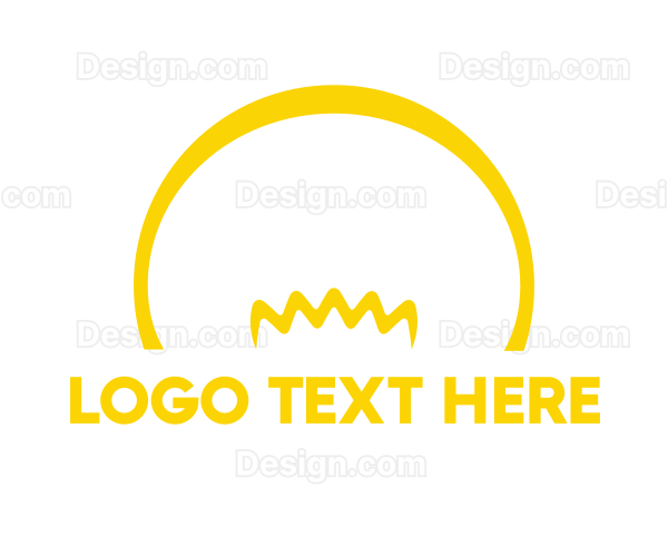 Yellow Light Bulb Logo