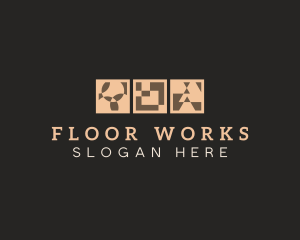 Floor Pavement Tile  logo design