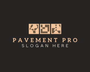 Floor Pavement Tile  logo design