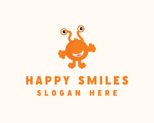 Happy Smiling Creature logo design