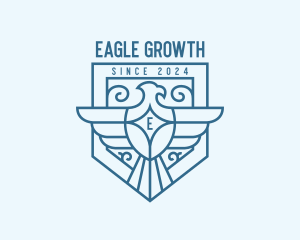 Eagle Heraldry Shield logo design