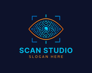 Fingerprint Eye Biometric logo