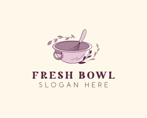 Whisk Mixing Bowl logo design