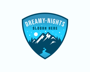 Mountain Night Creek logo design