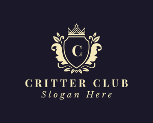 Luxury Crown Shield logo design