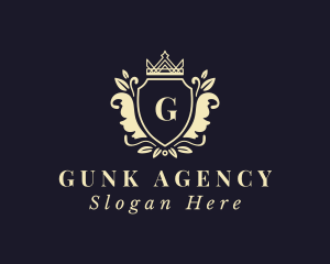 Luxury Crown Shield logo design