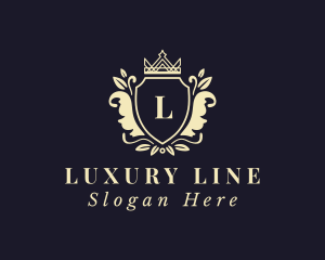 Luxury Crown Shield logo design