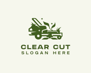 Lawn Mower Grass Cutter logo design