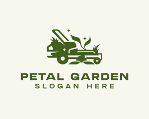 Lawn Mower Grass Cutter logo design