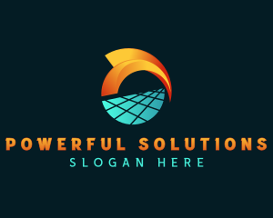 Solar Energy Power logo design