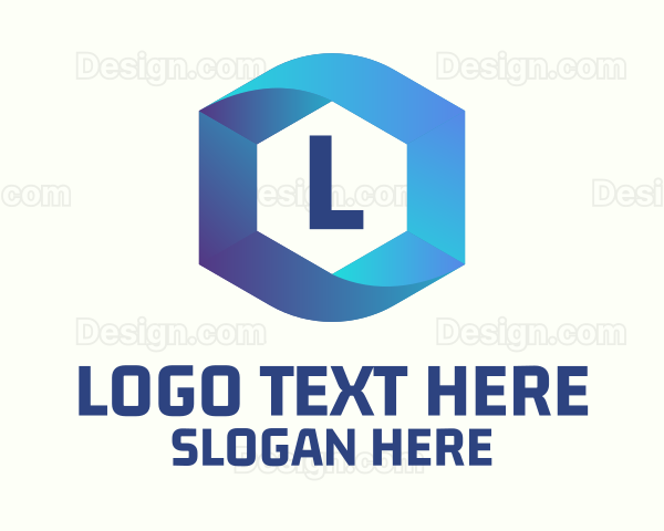 Professional Hexagon Loop Logo