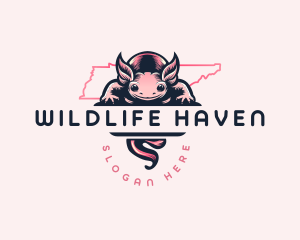 Tennessee Salamander Wildlife logo design