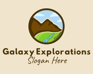 Mountain Valley Scenery logo design